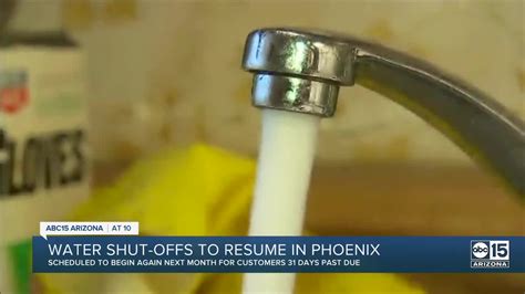 phoenix water services|City of Phoenix no longer resuming water shut.